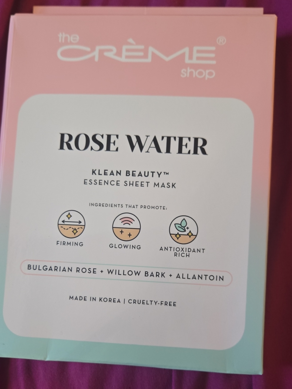Creme Shop Rose Essence Sheet Face Masks- Set Of 5